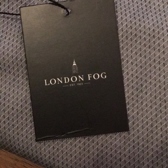 NWT London fog men’s gray Button down shirt - Picture 4 of 7